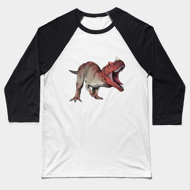 Ceratosaurus Baseball T-Shirt by Stranger Attire
